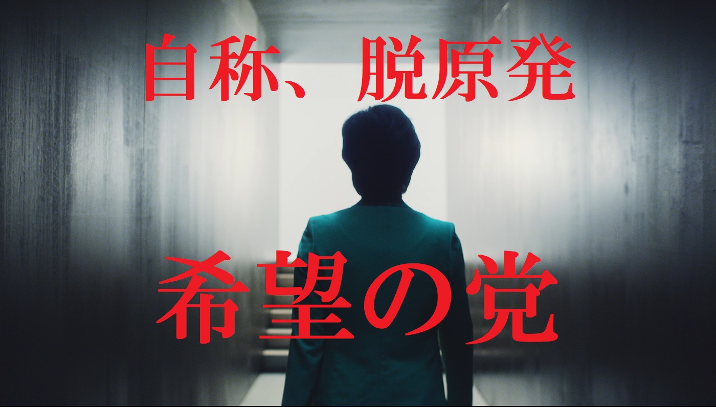 希望の党の小池百合子代表の後ろ姿
